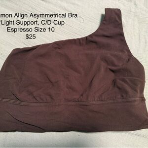 lululemon athletica Espresso Asymmetrical Sports Bra